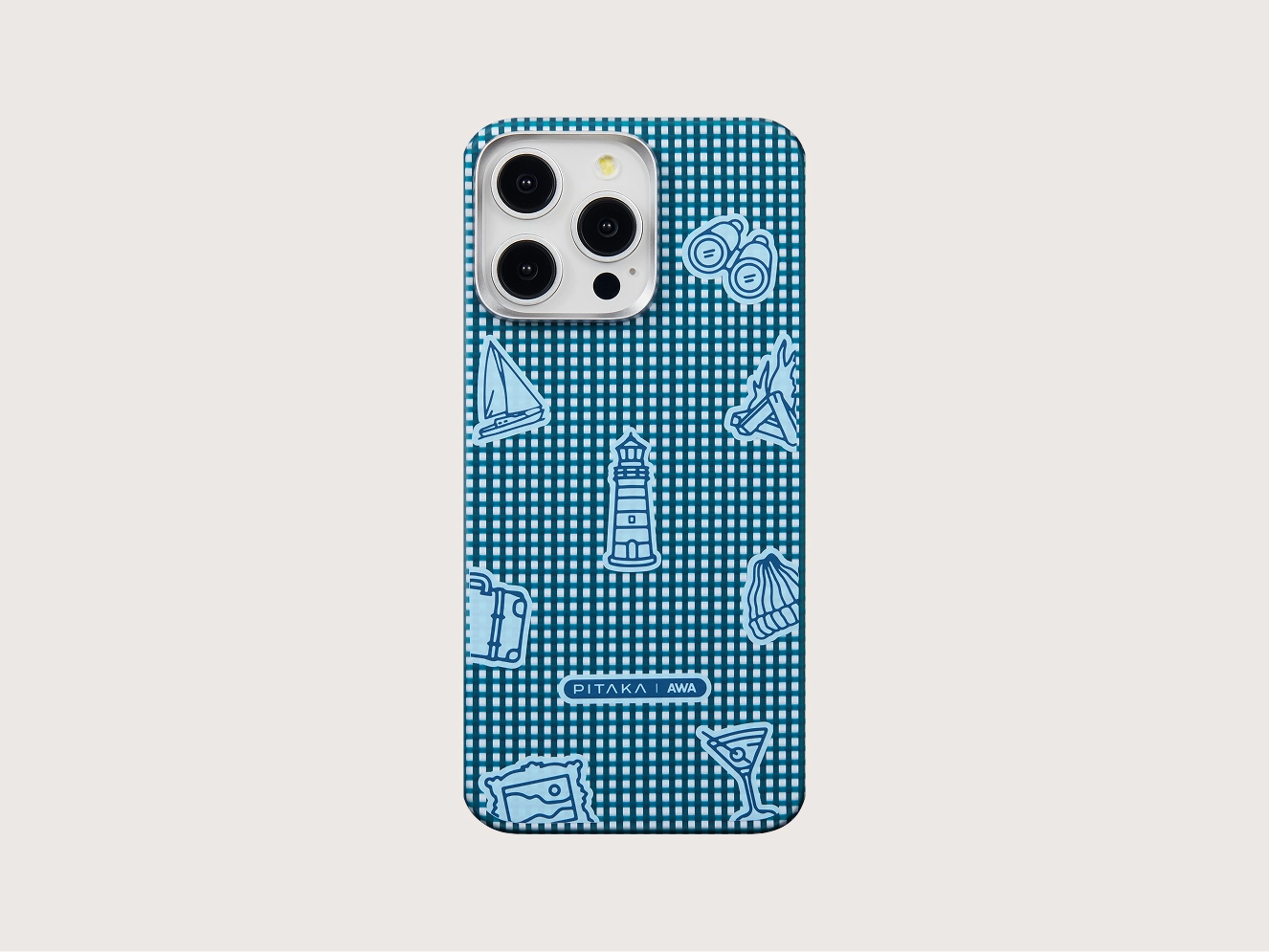 04 | PITAKA × Accidentally Wes Anderson - Ocean AWA phone case
