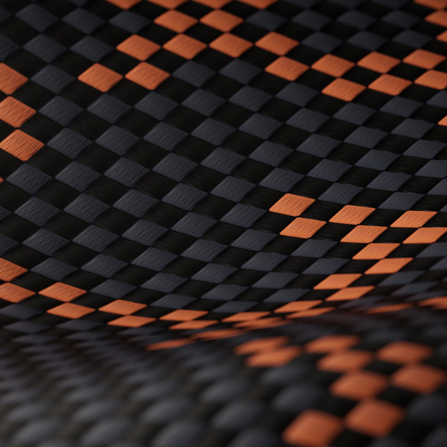 PITAKA Monogram Orange Black aramid fiber weave