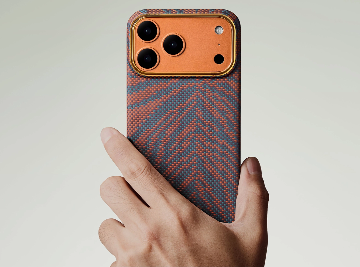 Breath of Veins phone case held in hand