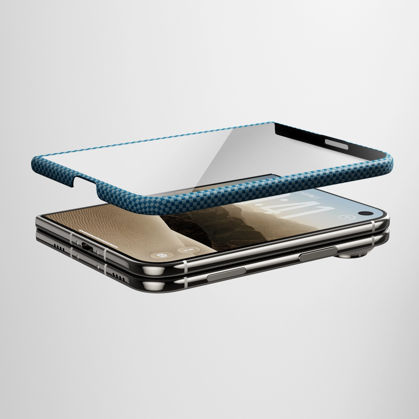 California Dream iPhone Duo Suite Case aramid frame and tempered glass protector for iPhone Duo