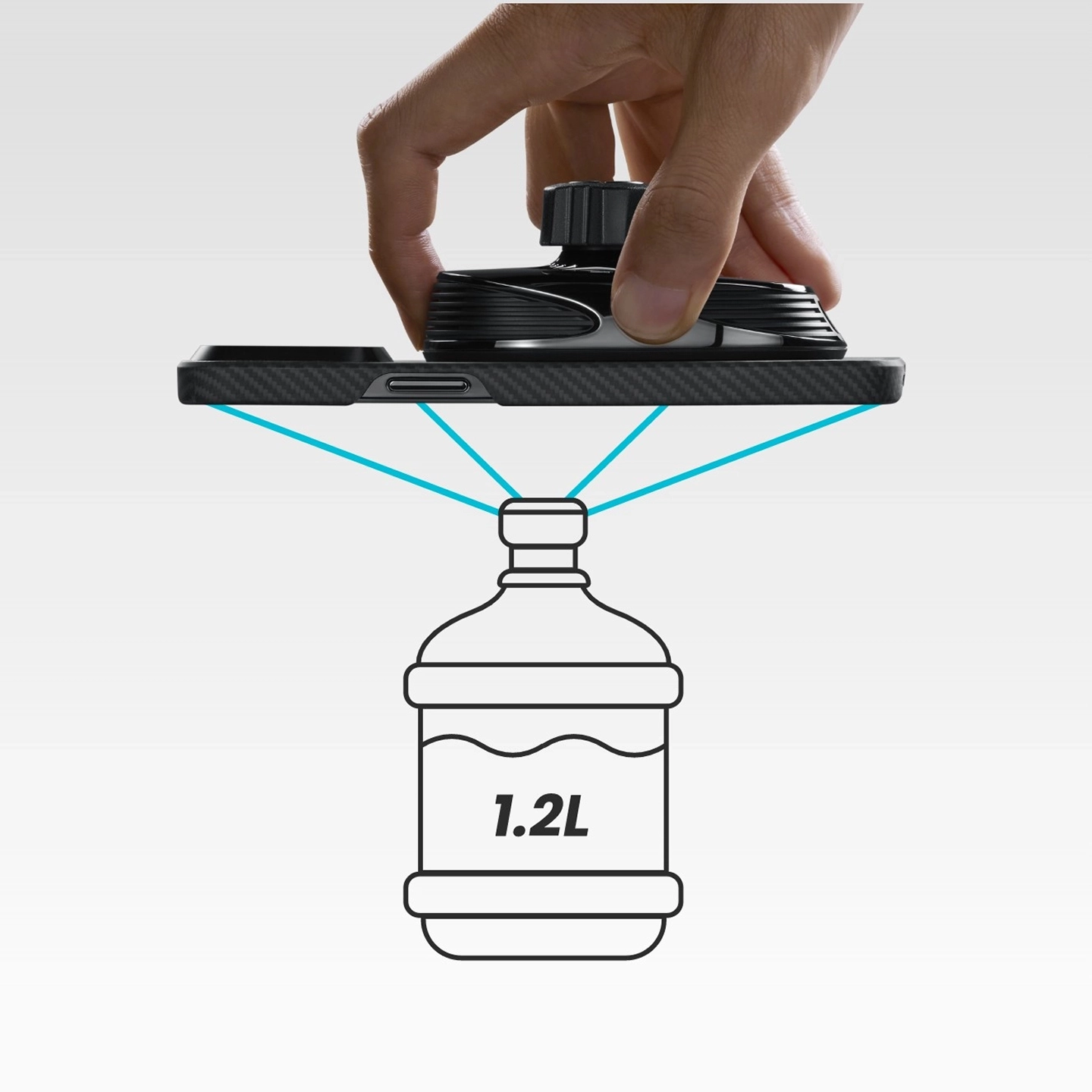 Strong magnetic attachment of the MagEZ Car Mount