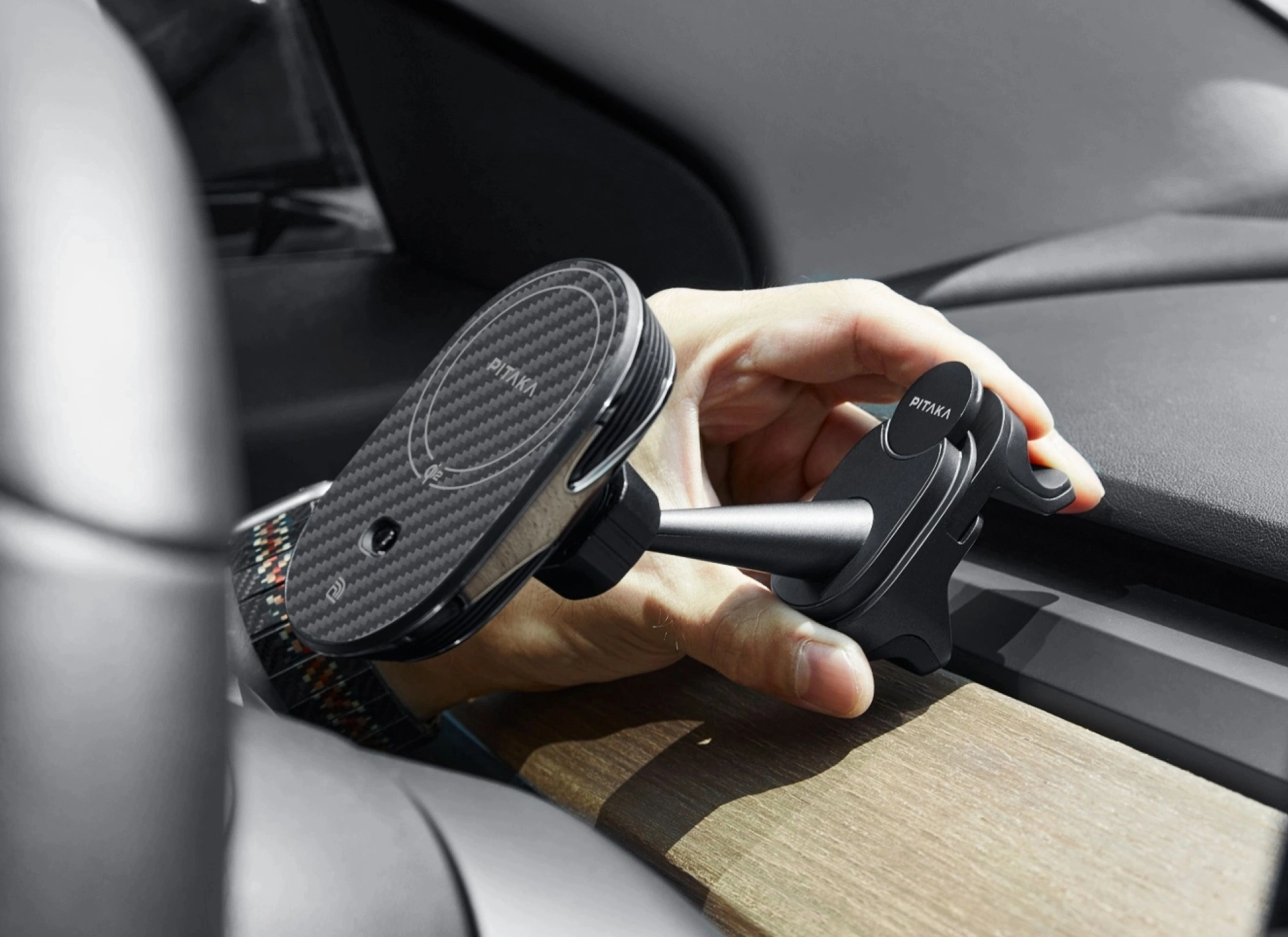 MagEZ Car Mount installed in a Tesla Model 3 or Y