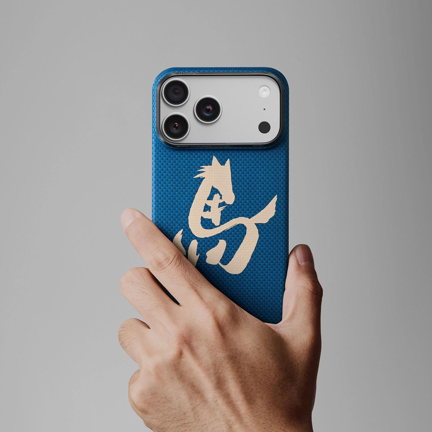 Ink Horse Painting iPhone case material detail