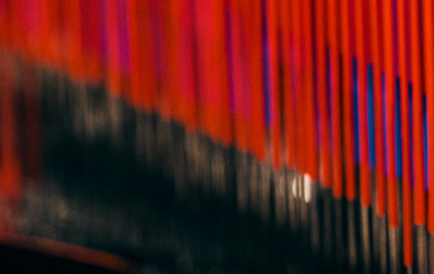 Colorful woven fibers
