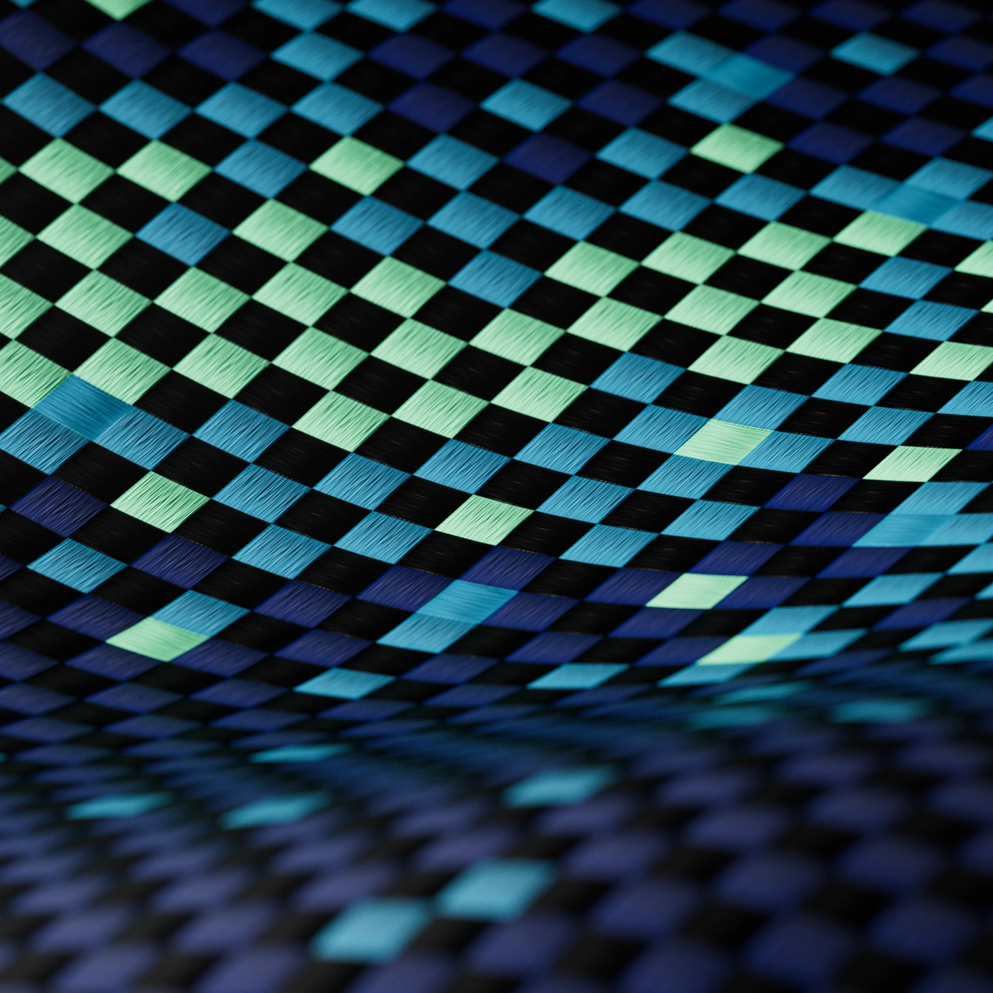 Nearfield Blue aramid fiber weave