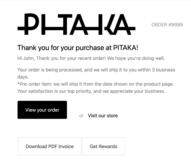 Order Confirmation