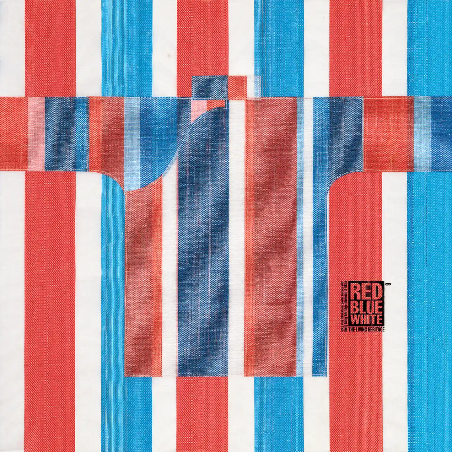 Red White Blue woven bag concept