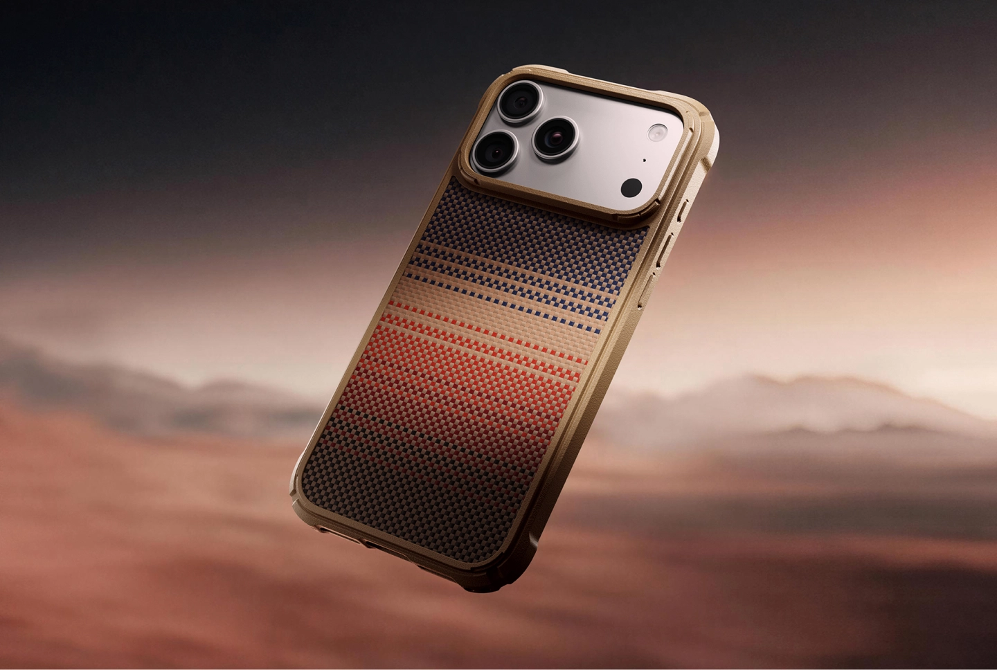 Sunset Cairn Case for iPhone 18 detail