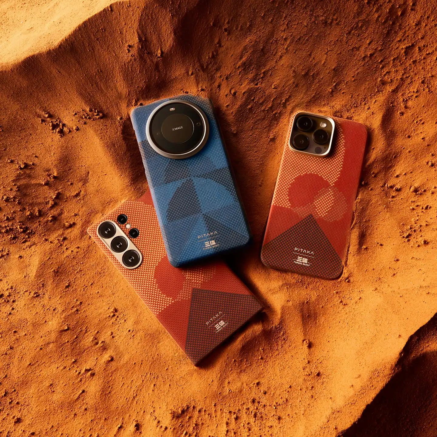Three-Body phone case lifestyle